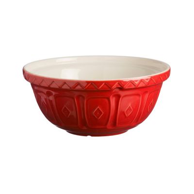 MASON CASH 135oz Earthenware Color Mix Mixing Bowl Red