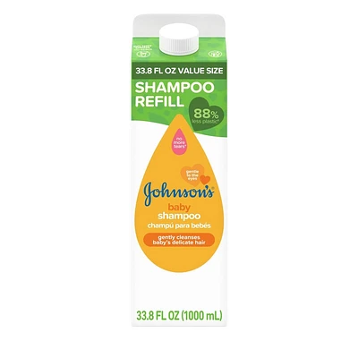 Johnsons Baby Gold Shampoo for Delicate Scalp & Skin - Refill Carton - 33.8 fl oz