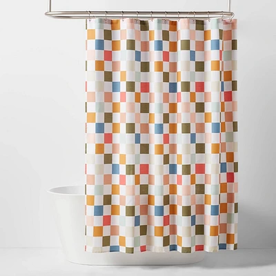 Kids Shower Curtain Checkered - Pillowfort