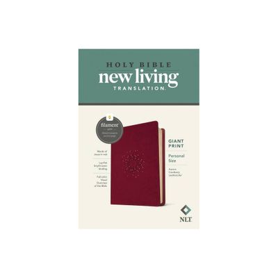 NLT Personal Size Giant Print Bible, Filament Enabled (Leatherlike, Aurora Cranberry, Red Letter) - Large Print (Leather Bound)