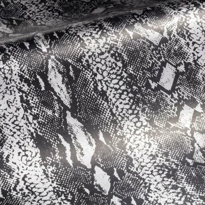 RoomMates Snake Skin Peel & Stick Wallpaper Gray/Black