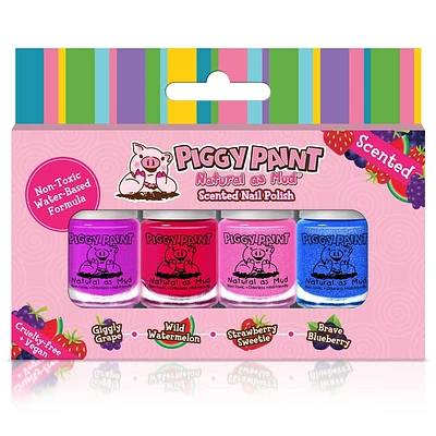 Piggy Paint Scented Nail Polish Set - 4ct