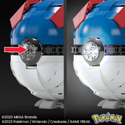 MEGA Pokemon Jumbo Great Ball Building Kit with Lights - 299pcs