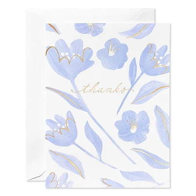 10ct Thank You Cards Purple/White Floral: American Greetings Greeting Cards Pack for All Occasions, Vertical Fold, 5.18x3.94