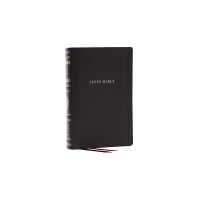 RSV Personal Size Bible with Cross References, Black Genuine Leather, (Sovereign Collection) - by Thomas Nelson (Leather Bound)