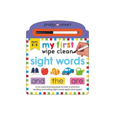 My First Wipe Clean Sight Words - (Priddy Learning) by Roger Priddy (Board Book)