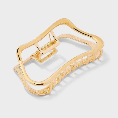 Wavy Metal Claw Hair Clip