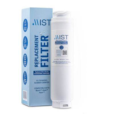 Mist 644845 Ultra Clarity Compatible with 9000077104, 9000194412, Miele KWF1000 Refrigerator Water Filter