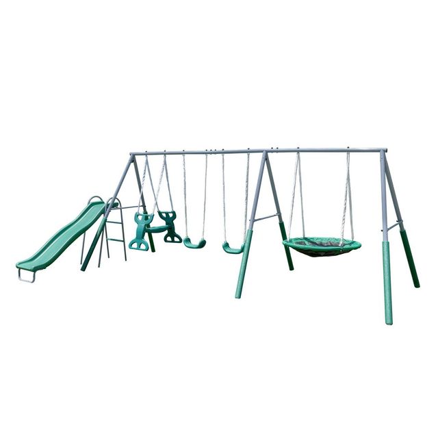 Xdp Recreation Deerfield Playground Metal Swing Set XDP Recreation