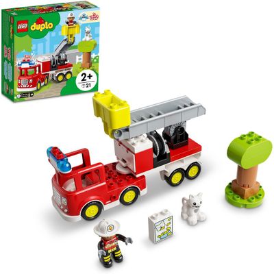LEGO DUPLO Rescue Fire Truck 10969 Building Toy; Firefighter and Fire Truck