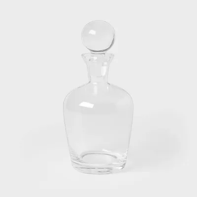 Liquor Glass Decanter with Stopper Clear - Threshold