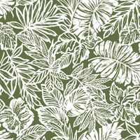 RoomMates Batik Tropical Leaf Peel and Stick Wallpaper