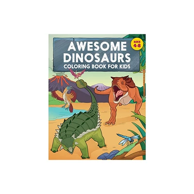 Awesome Dinosaurs Coloring Book for Kids - by Rockridge Press (Paperback)