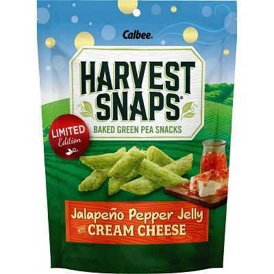 Harvest Snaps Jalapeno Pepper Jelly with Cream Cheese Baked Green Pea Snacks - 2.75oz