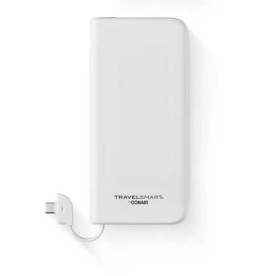 Travel Smart 10000mAh Power Bank with Charging Cable