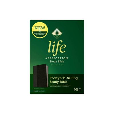 NLT Life Application Study Bible, Third Edition (Leatherlike, Black/Onyx, Red Letter) - (Leather Bound)