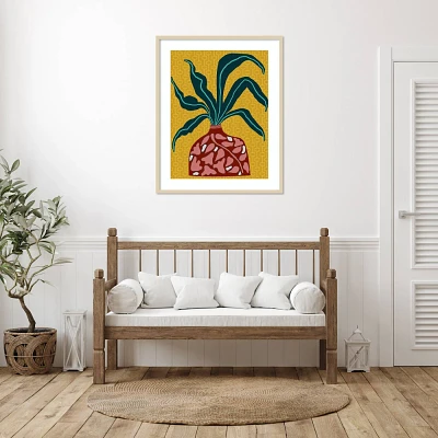 Amanti Art 33x41 Snappy Botanical III by Regina Moore Wood Framed Wall Art Print