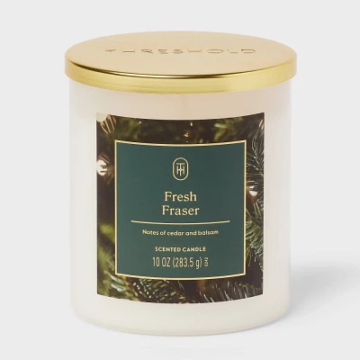 Lidded Glass Fresh Fraser Jar Candle 10oz - Threshold