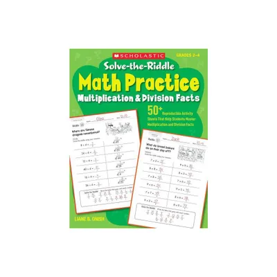 Solve-The-Riddle Math Practice, Grades 2-4 - by Liane Onish (Paperback)