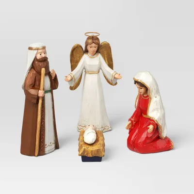 5pc Christmas Nativity Scene Figurine Set - Wondershop