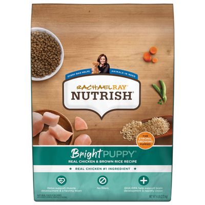 Rachael Ray Nutrish Bright Puppy Real Chicken & Brown Rice Recipe Dry Dog Food