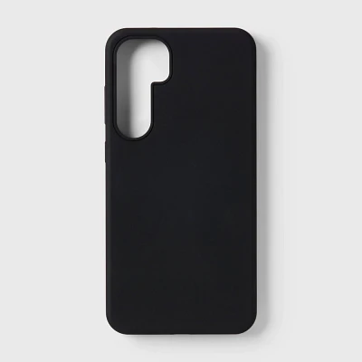 Samsung Galaxy S24+ Silicone Phone Case - heyday Black