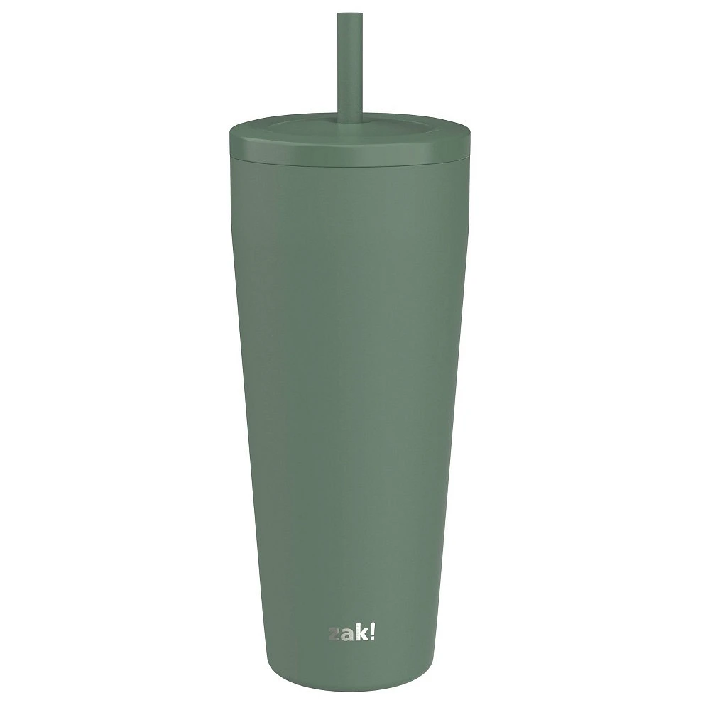 Zak Designs 30oz Stainless Steel Straw Tumbler