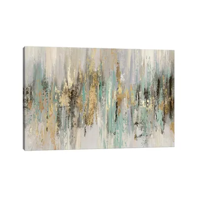 iCanvas 12x18x1.5 Dripping Gold I by Tom Reeves Unframed Wall Canvas: Modern Abstract Art, Horizontal Display