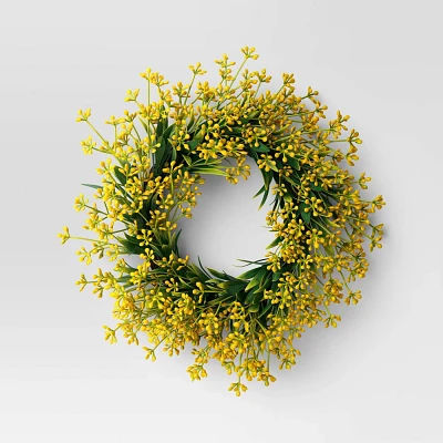 Yellow Seeded Mini Wreath - Room Essentials