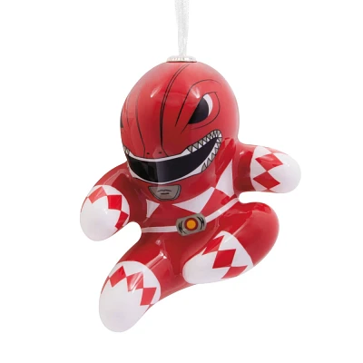 Hallmark Power Rangers Red Ranger Decoupage Christmas Tree Ornament