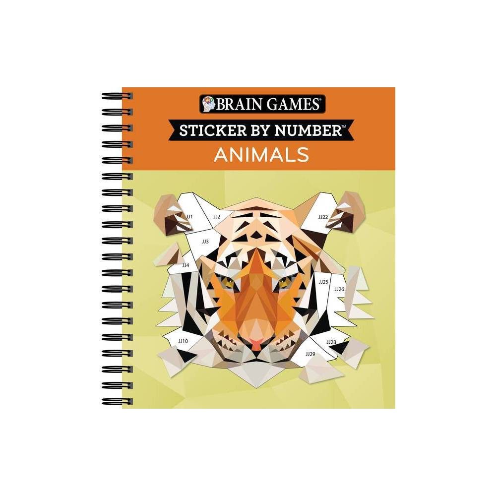 Target Brain Games - Sticker by Number: Animals - 2 Books in 1 (42 Images  to Sticker) - by Publications International Ltd & New Seasons & Brain Games  | MarketFair Shoppes