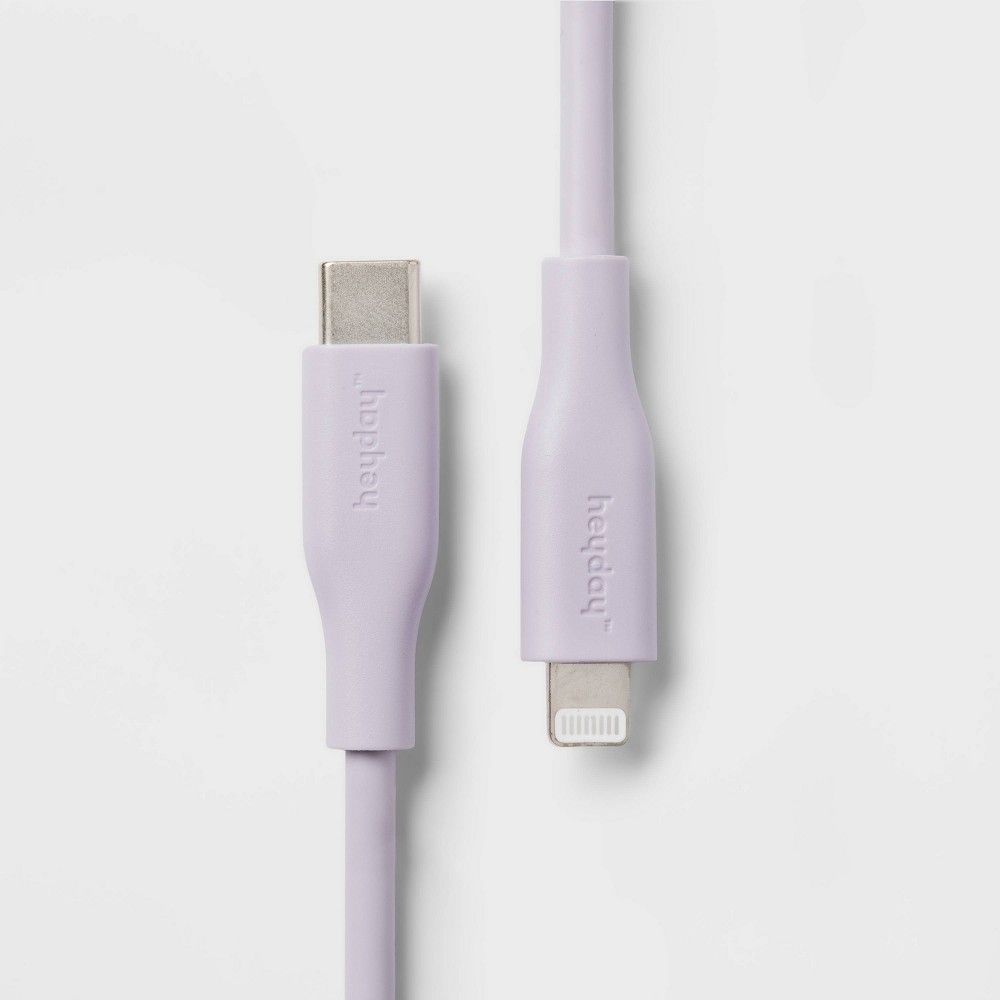 Heyday 10 Lightning to USB-C Round Cable - heyday Soft Purple | Connecticut  Post Mall