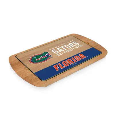 NCAA Florida Gators Parawood Billboard Glass Top Serving Tray