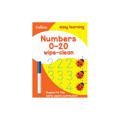 Numbers 0-20: Wipe-Clean Activity Book - (Collins Easy Learning Preschool) by Harpercollins Uk (Paperback)