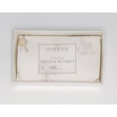 STINA & MAE Snuggle Bunny Organic Cotton Baby Blanket