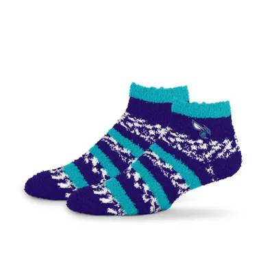 NBA Charlotte Hornet Multi Stripe Fuzzy Sock