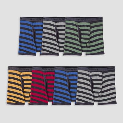 Fruit of the Loom Boys 7pk Striped Boxer Briefs