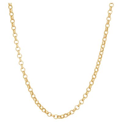 Tiara Gold Over Silver 16 Rolo Chain Necklace