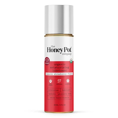 The Honey Pot Company, Organic Moisturizing Water Based Personal Lubricant, Strawberry - 2 oz