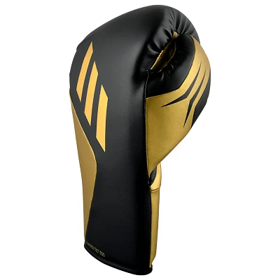 Adidas Tilt 350 Pro Lace-up Boxing Gloves - 16oz Metallic Black/Gold