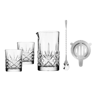 Godinger Silver 6pc Dublin Crystal Mixing Pitcher Set