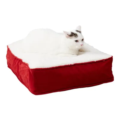 Kensington Garden Willow Deluxe Cozy High Pile Fleece Rectangle Pillow Cat Bed