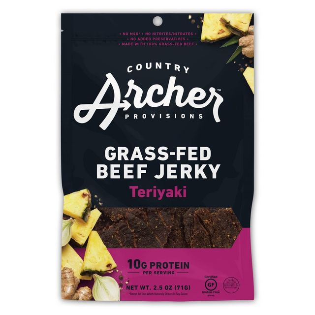 Country Archer All Natural Grass Fed Teriyaki Beef Jerky - 2.5oz