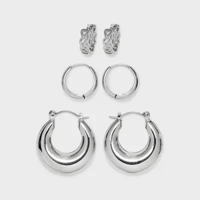 Hoop Earring Set 3pc