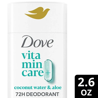 Dove Beauty VitaminCare+ Aluminum Free Deodorant Stick - Coconut Water & Aloe - 2.6oz