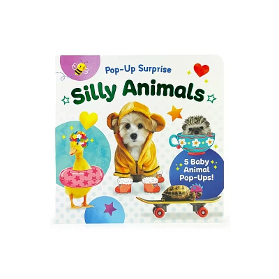 Pop-Up Surprise Silly Animals - by Cottage Door Press (Board Book)