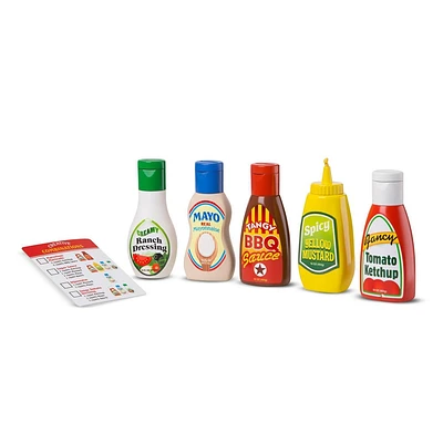 Melissa & Doug 6pc Favorite Condiments Play Food Set