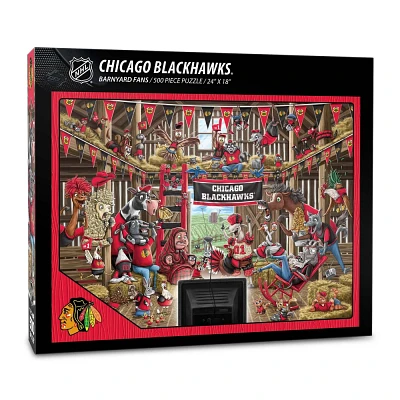 NHL Chicago Blackhawks Barnyard Fans 500pc Puzzle