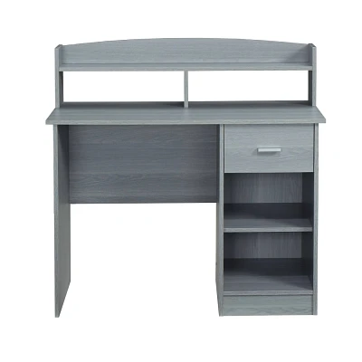 Modern Office Desk with Hutch  - Techni Mobili: Laminated Particle Board, Storage Hutch