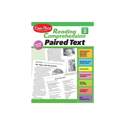 Reading Comprehension: Paired Text, Grade 3 Teacher Resource - (Reading Comprehension: Reading Paired Text) by Evan-Moor Educational Publishers